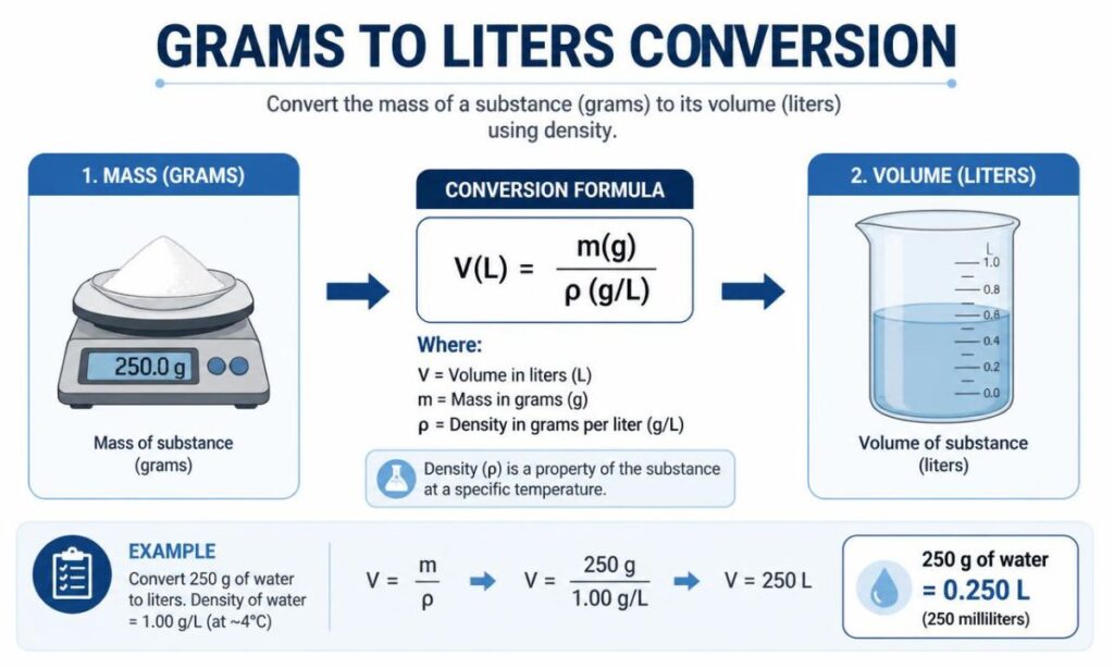 Convert Gram Into Liter