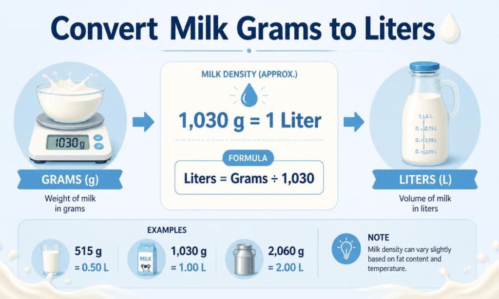 convert-milk-grams-to-liters