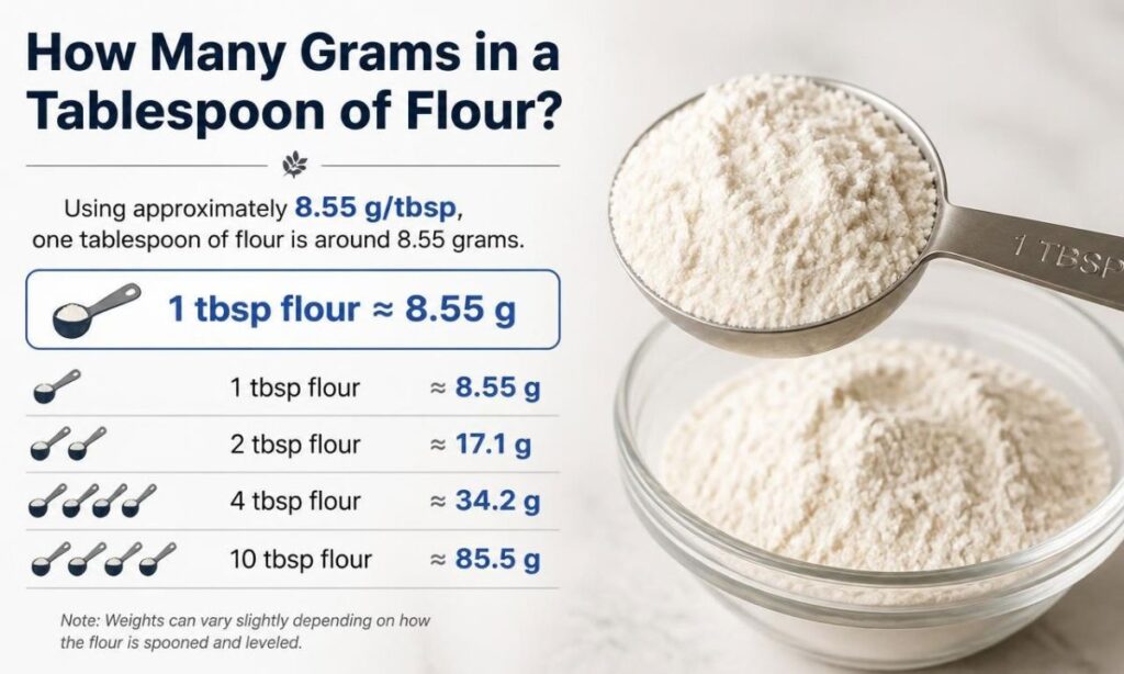 how-many-grams-in-a-tablespoon-of-flour