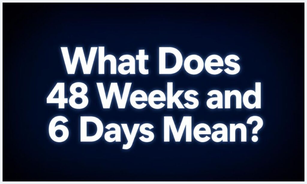 what-does-48-weeks-and-6-days-mean