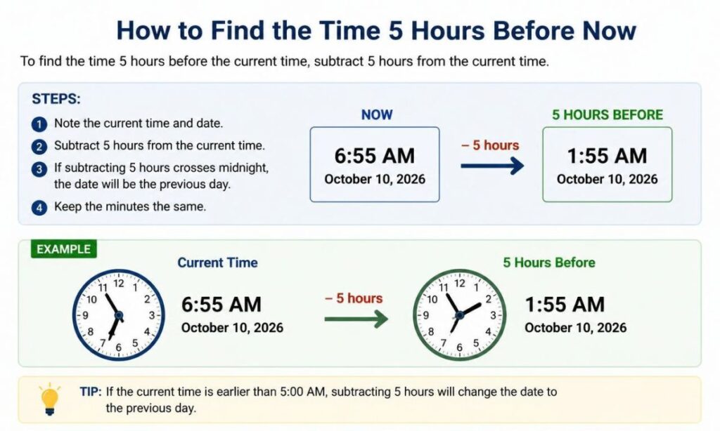 how-to-find-the-time-5-hours-before-now