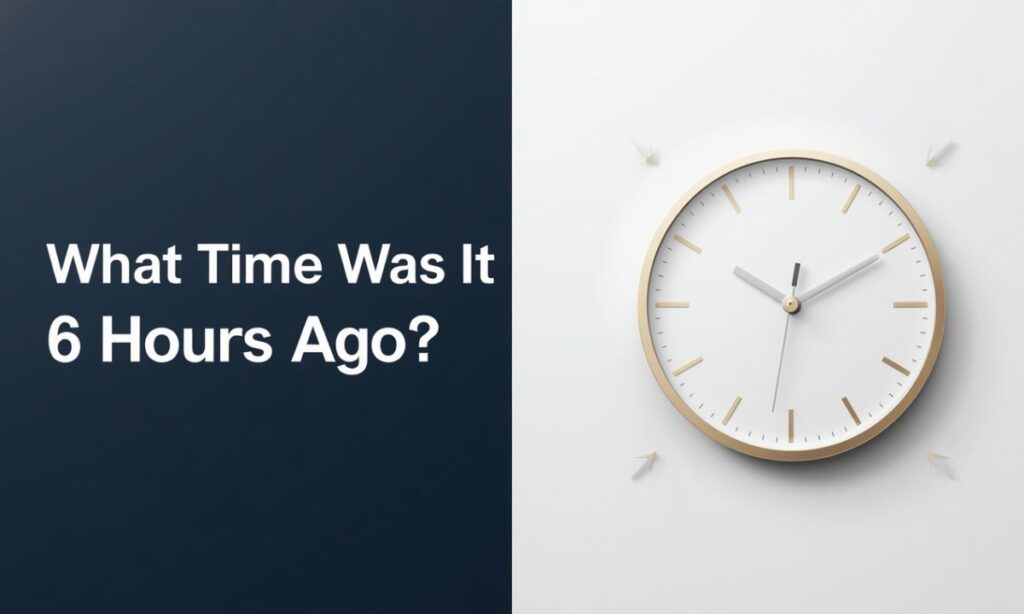 What Time Was It 6 Hours Ago?